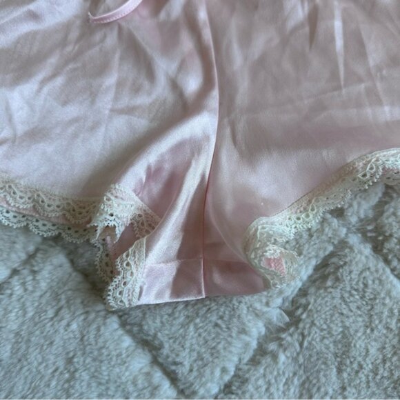 Victoria's Secret | Blush Pink Silky Lace Trim Sleep Shorts | Size Small - Picture 6 of 14